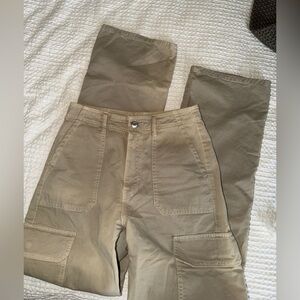 Zara Cargo Pants in Tan